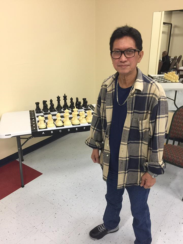 US chess champion San Antonio, Texas based Ernesto Malazarte who hails from Tacloban City 