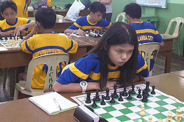Photo shows Cabuyao, Laguna top player Alexandra Sydney Paez, Grade 9 student of Colegio De San Juan de Letran-Calamba who is ready her participation in the upcoming 2019 National Age- Group Chess Championships- Luzon Leg to be held in Pacific Mall, Legazpi City from March 8 to 10, 2019.