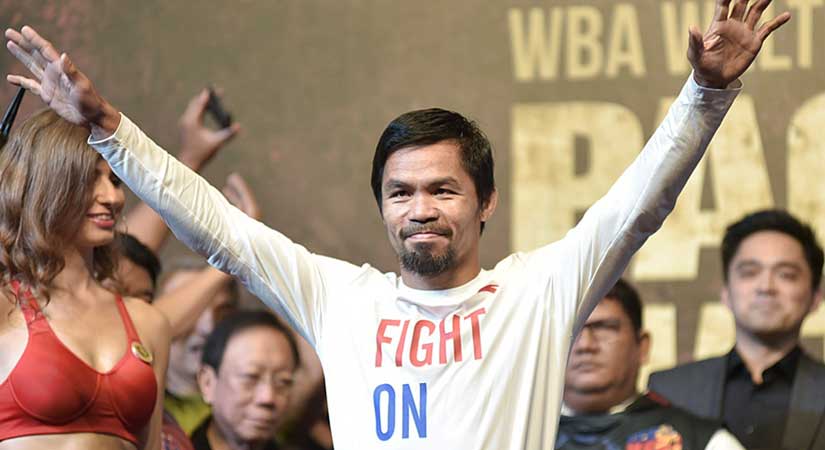 “If at 40 years old, [Manny] Pacquiao can engineer a convincing win over [Keith] Thurman, a world champion who is bigger, stronger and 10 years his junior, it will become arguably the most significant win of his career,” said one local fight analyst. -- ALVIN S. GO