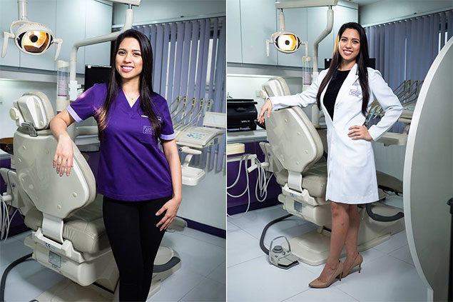 Half-Persian, half-Filipino dental doctor Farah Shamsi